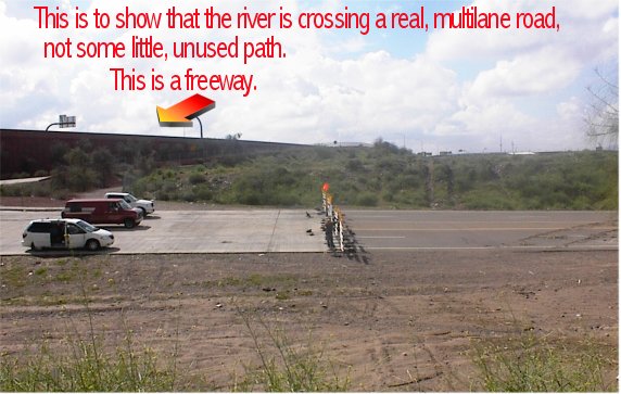 Flood by the freeway